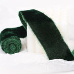 ruban velours polyester largeur 4cm beige blanc vert pastel marron foncé décoration mariage diyOpaque