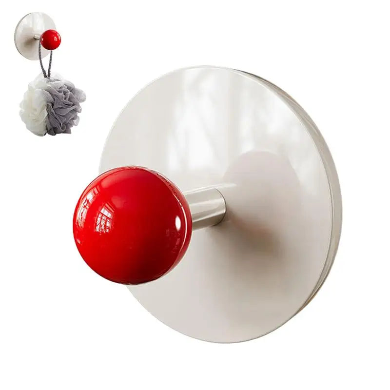 crochet mural adhésif blanc rouge noir moderne suspension rangement cuisine salle bain multifonctionnel