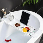 accessoires bain rangement plateau ajustable blanc noir moderne minimaliste perforé geometrique produits beauté