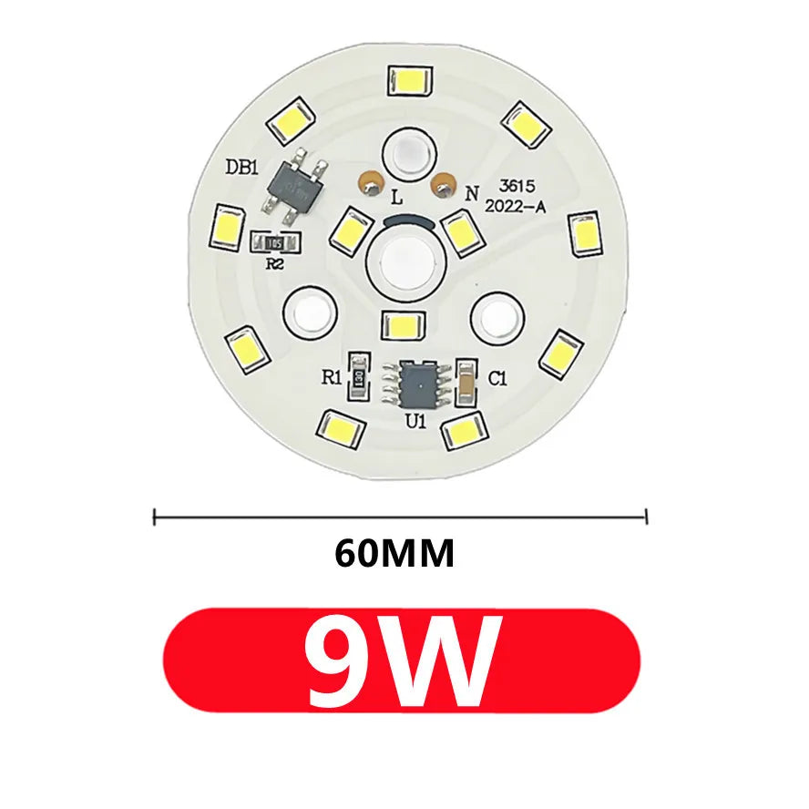 Plaque LED circulaire 3W 5W 7W 9W 12W 15W 18W blanc SMD 2835 cool