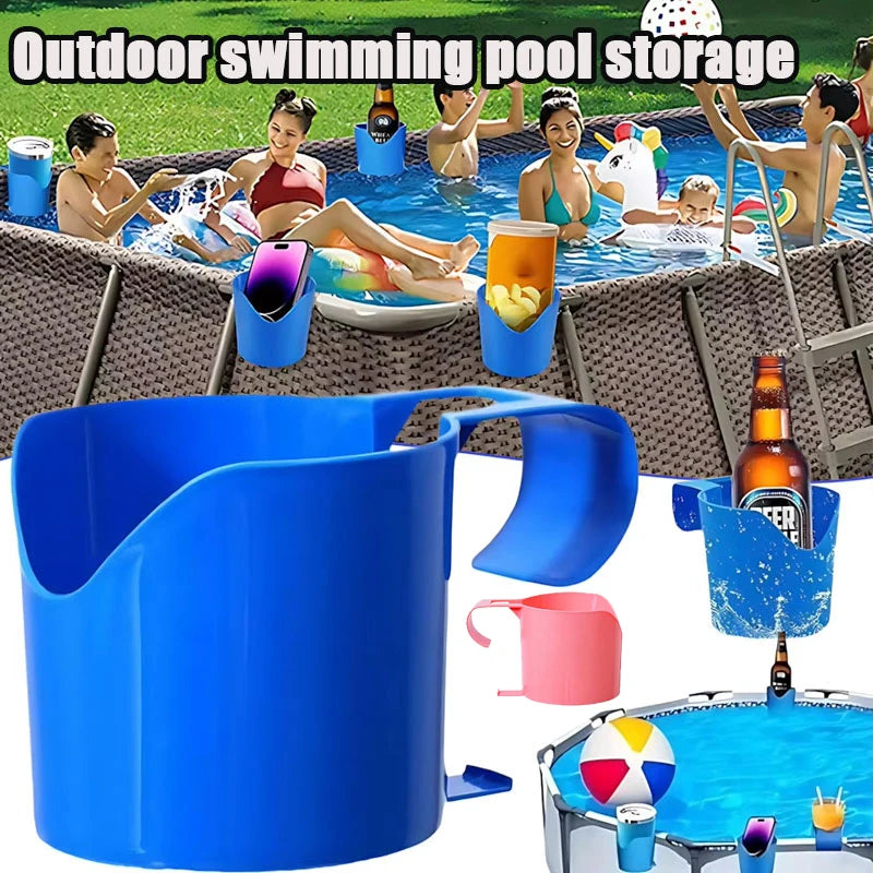 support verre téléphone piscine adhésif eau bleu pratique résistantextérieur sport nautique
