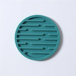 coasters perforés silicone moderne antidérapants diverses couleurs domestiques