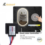 contrôleur tactile led noir petite taille on off dimmable moderne minimaliste cct dual color