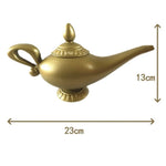 lampe aladdin décorative orientaliste effet texturé doré bronze contes anciens retroussis nostalgie