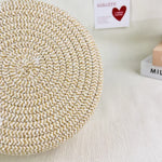 paniers tissus motif lion blanc beige rangement salon respectueux environnement multiple utilisation