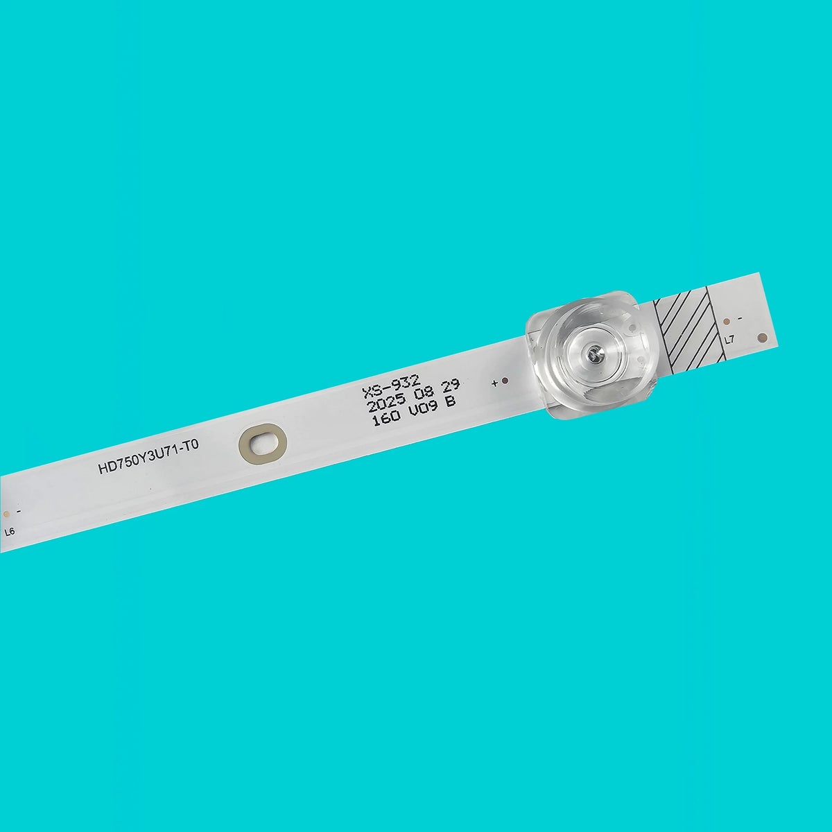 bande lumineuse led blanc rayures noires modernes connecteurs électriques fixations numéros série