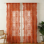 rideaux broderie florale transparent blanc vert rose orange classique polyester chambre salon