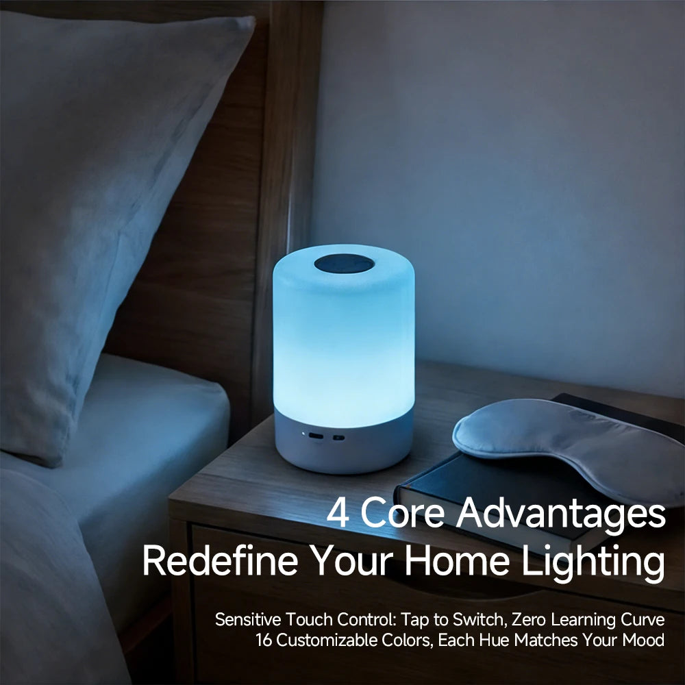 lampe table blanc moderne rechargeable interrupteur tactile led opalescente ab abs certifiée cem fcc