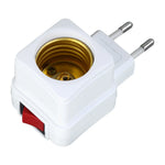 prise électrique douille E27 moderne blanc doré fixations vis pratique facile