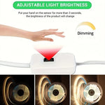 ruban led flexible adhésif blanc contrôleur tactile prise usb éclairage chambre moderne minimaliste