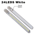 lampe led rechargeable moderne adhésive rouge bleu vert blanc transparent usb tactile