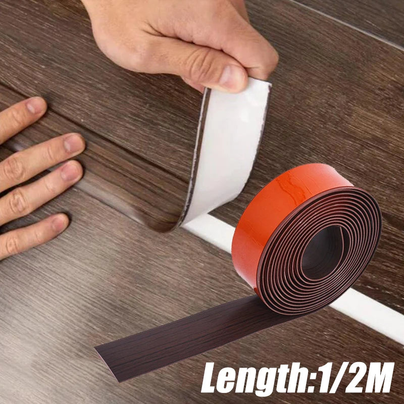 ruban transition sol adhésif texture bois moderne rouge blanc marron 1m 2m
