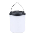 lampe camping portable led blanc noir moderne anneau métallique fixe ambiance extérieur