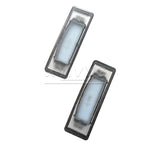 lampe led plaque immatriculation noir moderne grille perforations 12v 3w 2400lm tringle fixation