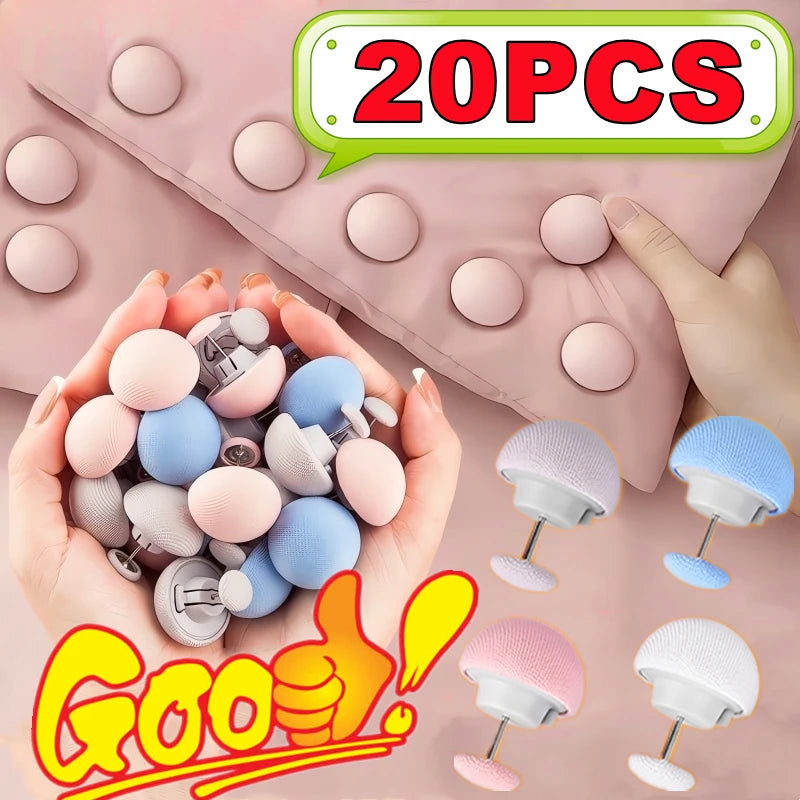 boucles suspension adhésives rose bleu gris blanc modernes minimalistes 16pcs 20pcs