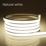 ruban led blanc moderne minimaliste interrupteur tactile adaptateur secteur clips fixation