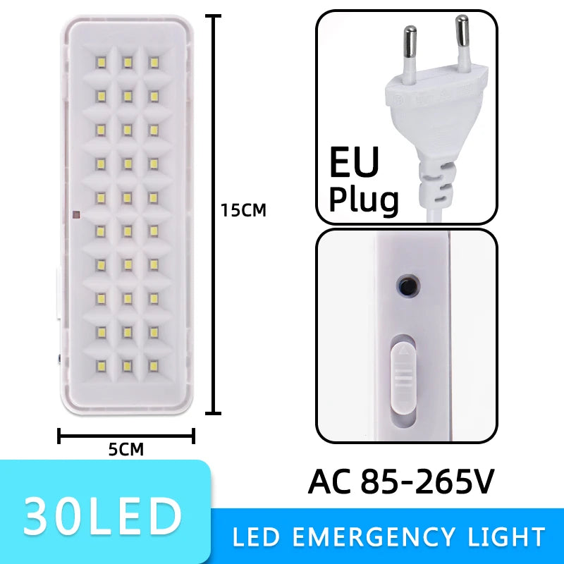 lampe led urgence rechargeable modes blanc gris moderne portable campingextérieur