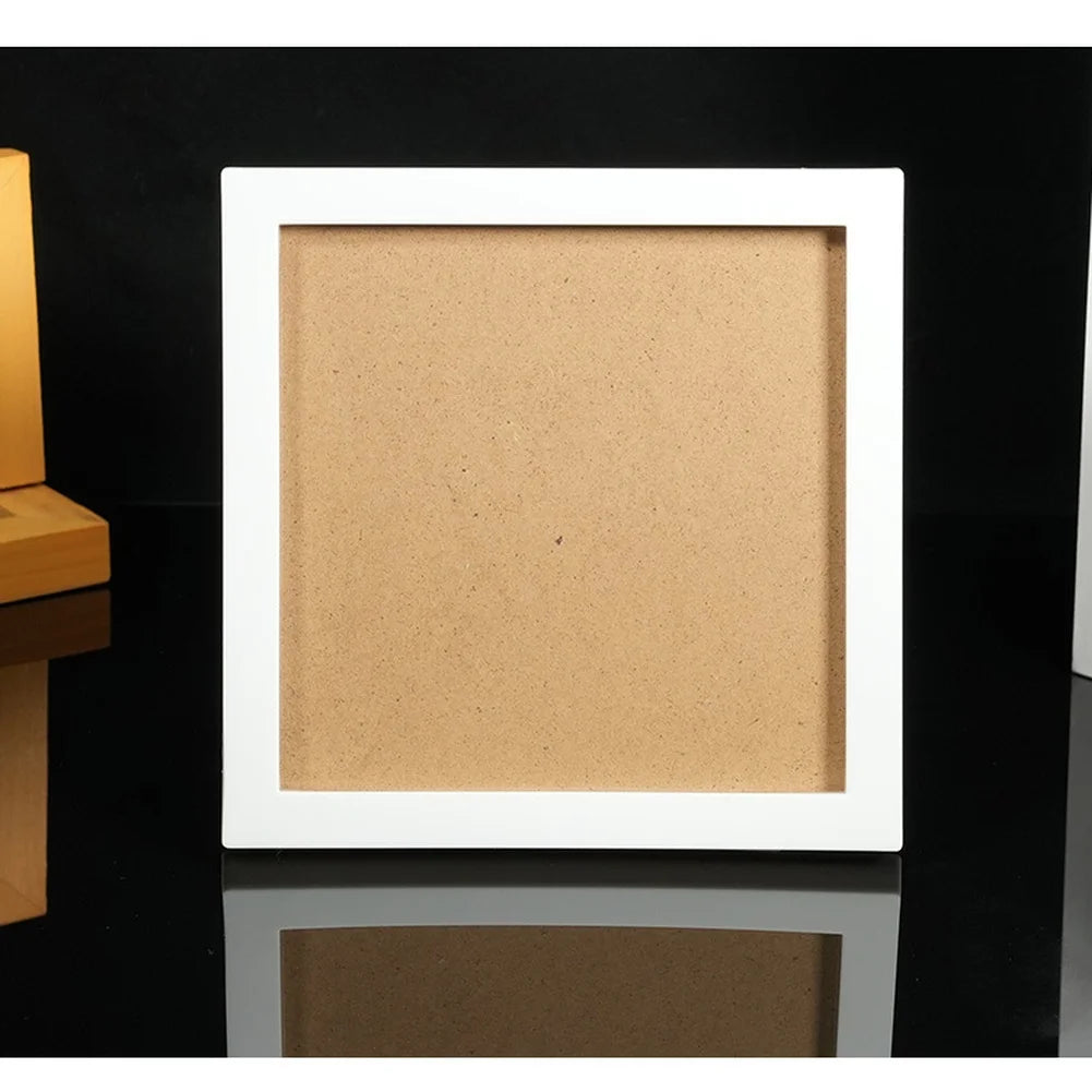cadres photo blanc beige plastique moderne minimaliste sans fixation projet diy