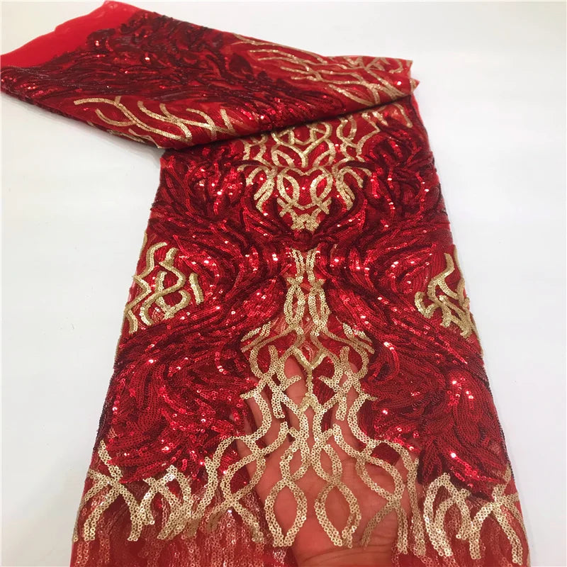tissu dentelle sequins broderie élégant polyester coton mariage décoration voile