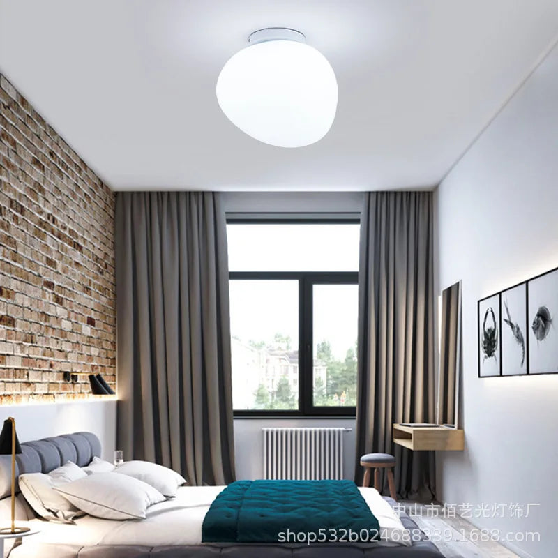 lampe mur moderne verre blanc opaque fixée mur 6000K 3000K