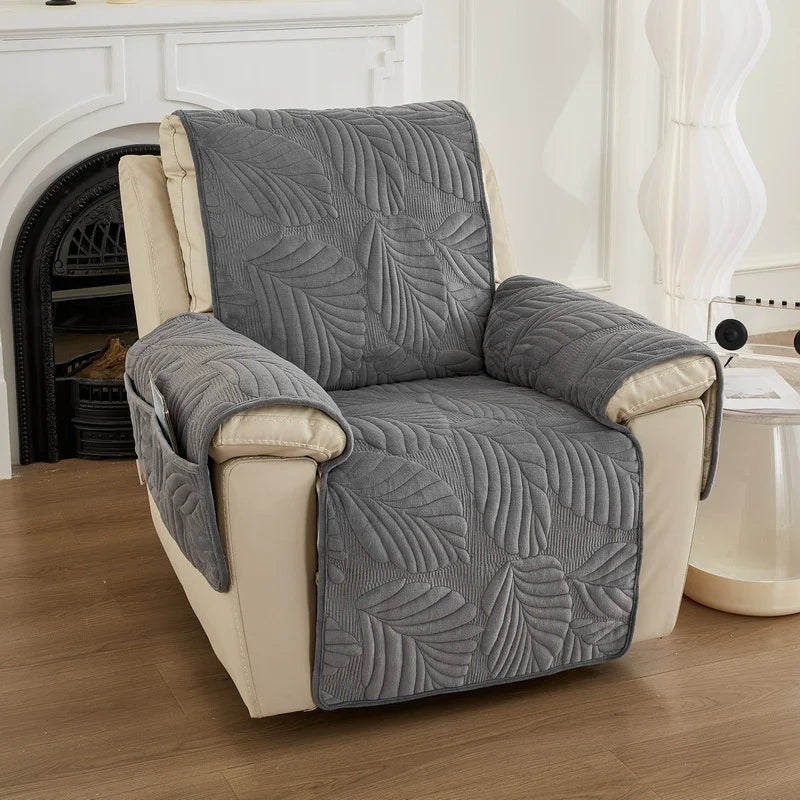 housses fauteuil inclinable motif feuilles polyestère doux moderne antirépulsion enfants animaux