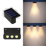 lumière solaire led noire ip65 adhésive murale led panneau solaire interrupteur tactile contemporaineextérieur