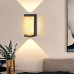 lampe murale moderne led 10w noir blanc texture granulée éclairage quotidien chambre salon entree