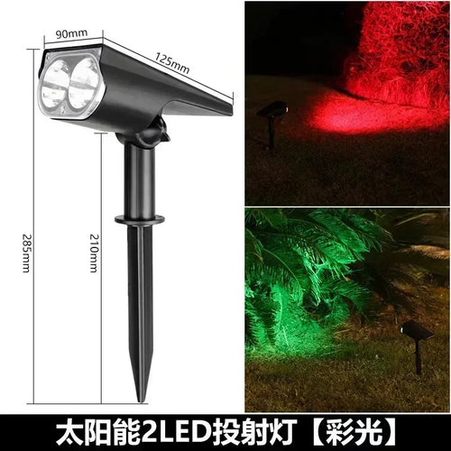 lampe solaire jardin led rgb ip65 moderne noire autoinstallationextérieur
