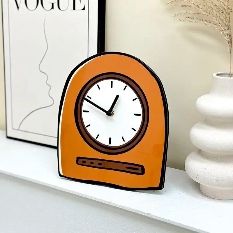 horloges murales dessin animé cartoon bords irréguliers suspension salon vintage ludique