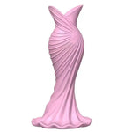 vase moderne résine blanc vert rose plissé minimalisteOpaque maison mariageDecoration