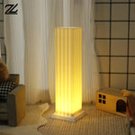 lampe décorative miniature moderne résine blanche motif vertical 3d lumineuse chambre salon
