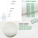 tableau abstrait moderne multicolore peinture toile sans cadre décoration salon mur vertical