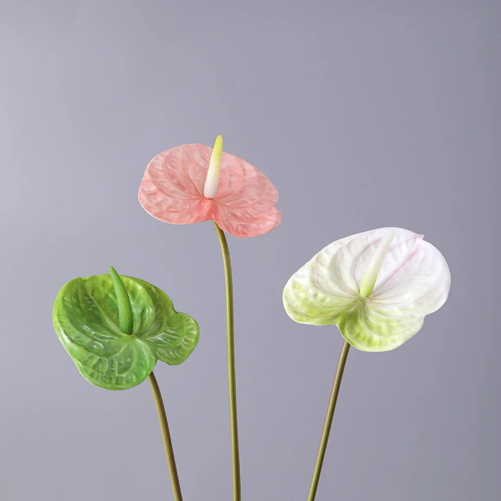 décoration mariage plante artificielle feuilles naturelles réaliste intérieur vert rouge blanc