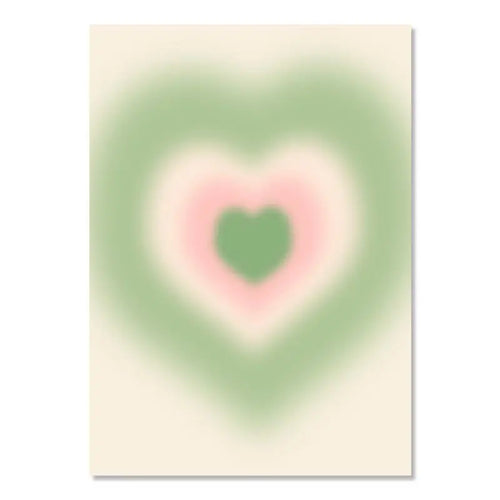affiche murale cadre bois motif champignon papillon coeur pastel salon moderne décoration intérieure