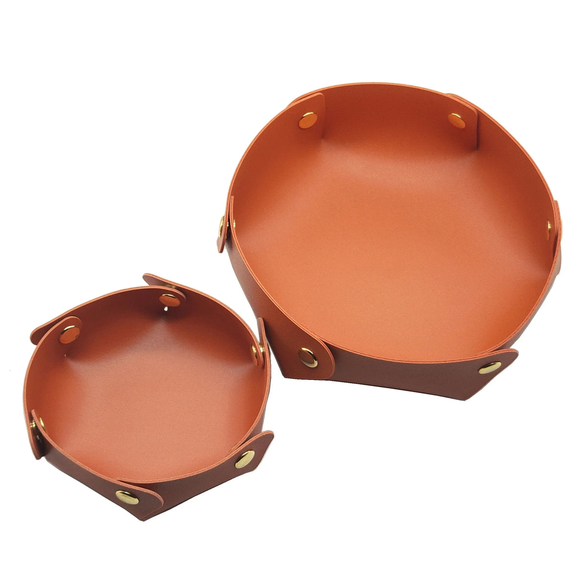 coasters cuir pliables multi usages modernes rose pâle rouge noir vert gris orange dorés
