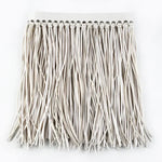 franges simili cuir noir boho chic métalliques décoration textile maisonFRINGEDECORATIVE