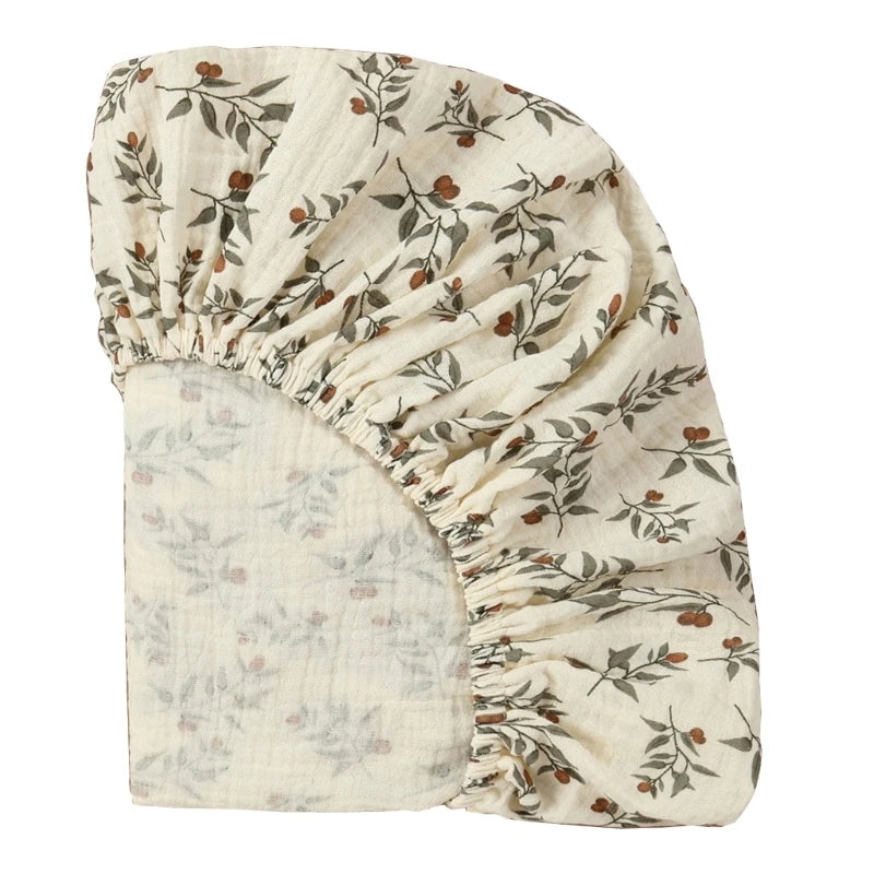 couverture bébé coton crème rayures motifs floraux texturée douce saisonnière