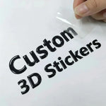 sticker 3d personnalisable noir effet relief adhésif 30 pièces moderne usage unique imperméable