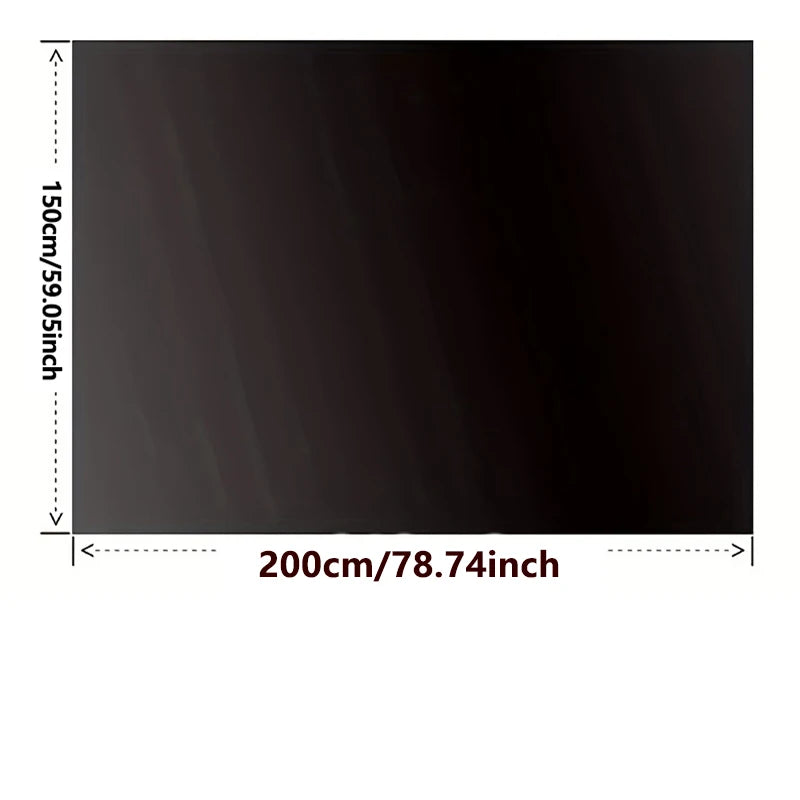 rideau occultant noir adhésif fenêtre opaque minimaliste facile maison