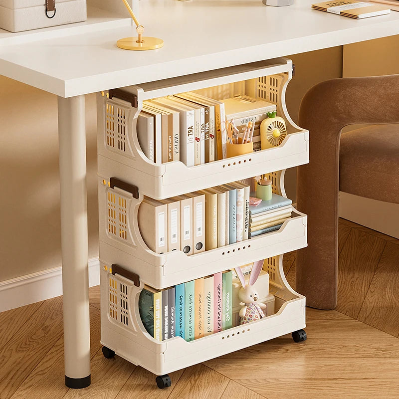 meuble rangement modulable boites bacs beige perforations moderne roulettes articles
