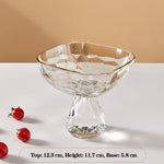plateau dessert cristal transparent facetté moderne élégant fruits collations luxe