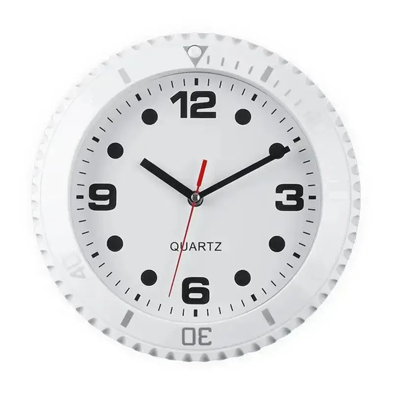 horloge murale moderne abstraite verte numéros blancs salon aiguille fixée