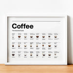affiche guide impressions toile moderne nature morte blanc noir cadre bois clair vertical sans