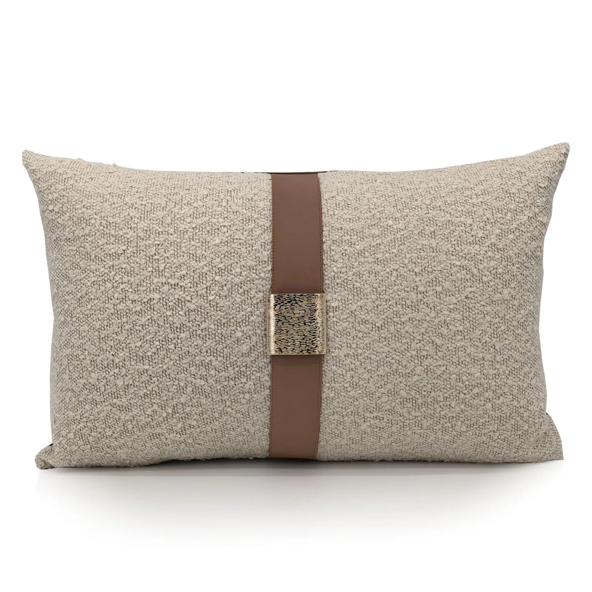 housse coussin lit patchwork gris clair contemporain texture bouclée fixation polyester