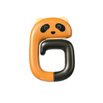 porte cordon mignon adhésif chat panda rose pâle blanc noir