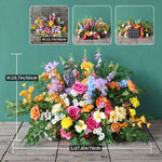 décoration mariage arches fleurs artificielles couleurs vives bouquet romantique extérieurintérieur
