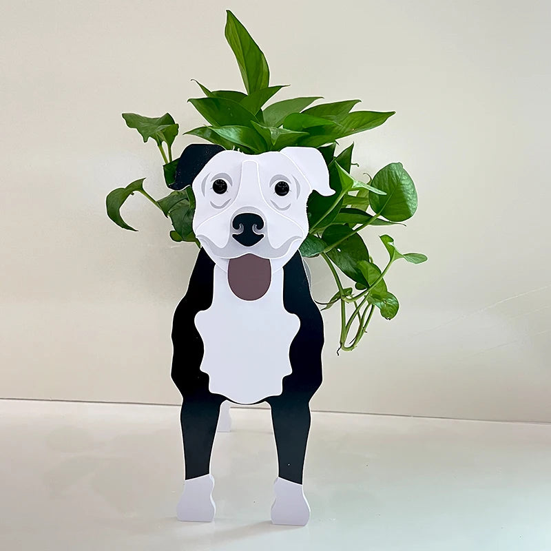 jardinière fleurs forme chien chat décoration jardin intérieur pot moderne