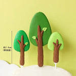 décoration gâteau anniversaire enfant porc mouton maison arbre champignon nuages train vert rouge