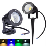 lampe jardin led spike noir moderne étanche ip65 5w 9w ac85v265v dc12v