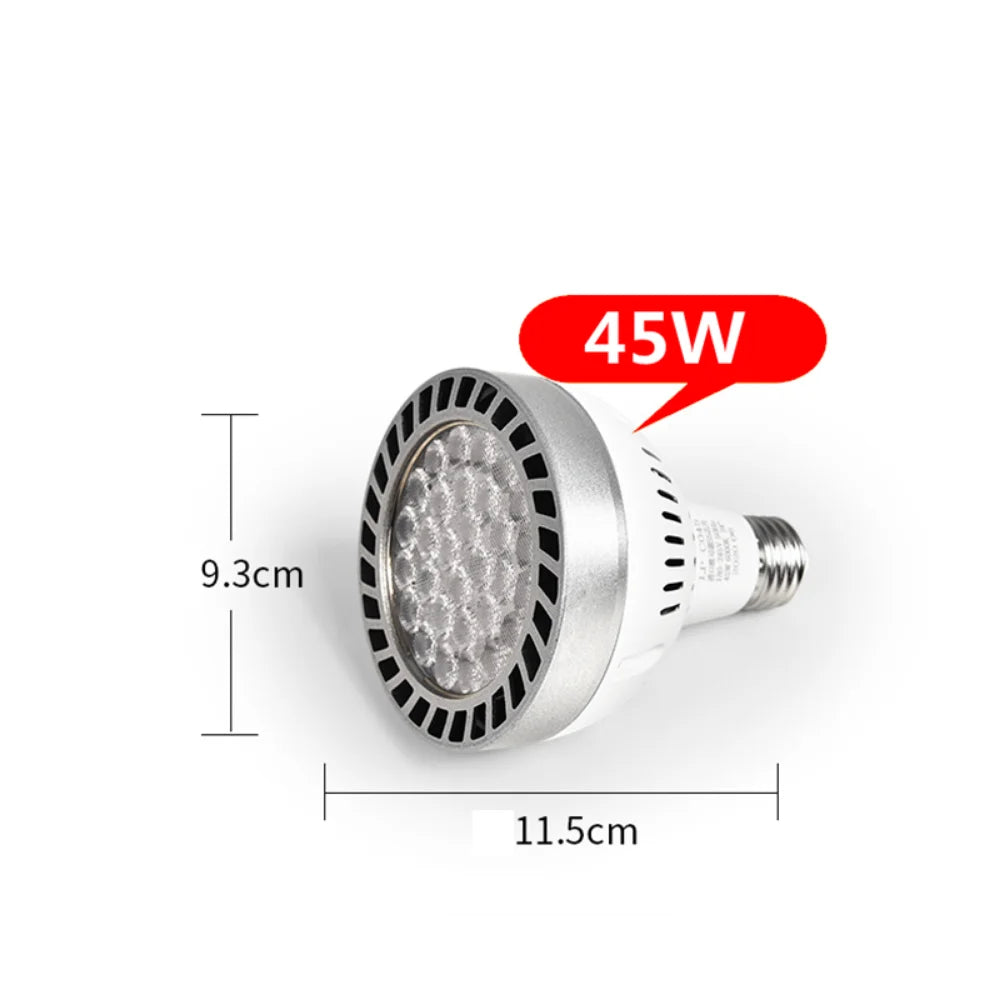 Ampoule LED 2000 lumens blanc chaud 35w 45w E27 moderne argent noir